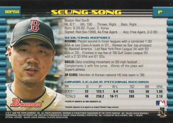 2002 Bowman Draft Picks & Prospects #BDP150 Seung Song Back