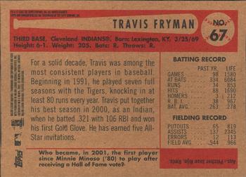 2002 Bowman Heritage #67 Travis Fryman Back