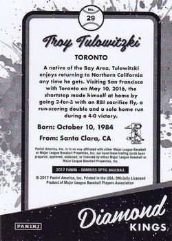 2017 Donruss Optic #29 Troy Tulowitzki Back