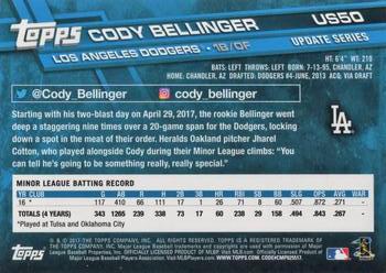 2017 Topps Update #US50 Cody Bellinger Back