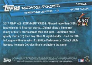 2017 Topps Update #US52 Michael Fulmer Back