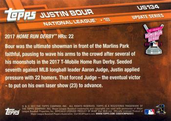 2017 Topps Update #US134 Justin Bour Back