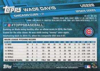 2017 Topps Update #US228 Wade Davis Back