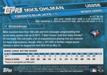 2017 Topps Update #US256 Mike Ohlman Back