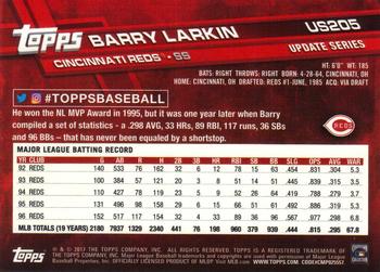 2017 Topps Update #US205 Barry Larkin Back