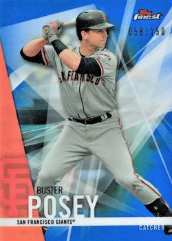 2017 Finest - Blue Refractor #83 Buster Posey Front