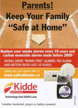 2017 Toronto Blue Jays Fire Safety #NNO Smoke Alarm Safety Front