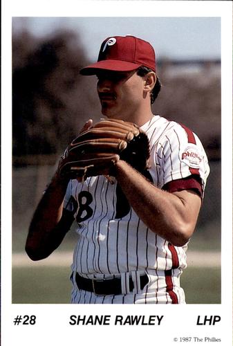 1987 Tastykake Philadelphia Phillies #NNO Shane Rawley Front