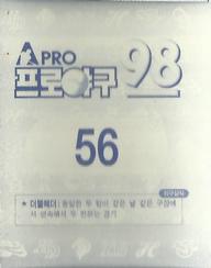 1998 Pro Baseball Stickers #56 Jong-Ho Park Back