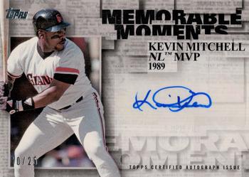 2017 Topps - Memorable Moments Autographs #MMA-KMI Kevin Mitchell Front