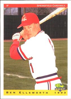 1993 Classic Best Springfield Cardinals #9 Ben Ellsworth Front