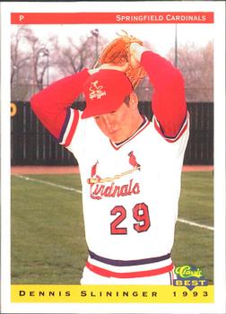1993 Classic Best Springfield Cardinals #23 Dennis Slininger Front