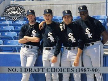 1991 Kodak Chicago White Sox #NNO No. 1 Draft Choices (Jack McDowell / Robin Ventura / Alex Fernandez / Frank Thomas) Front