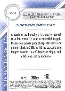 2017 Topps - Independence Day #ID-12 Giancarlo Stanton Back