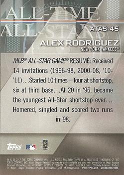 2017 Topps - All-Time All-Stars #ATAS-45 Alex Rodriguez Back