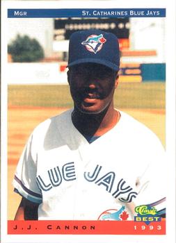1993 Classic Best St. Catharines Blue Jays #25 J.J. Cannon Front