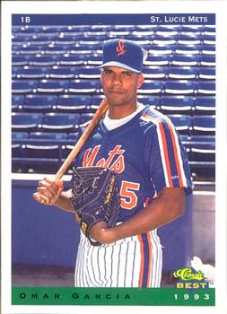 1993 Classic Best St. Lucie Mets #11 Omar Garcia Front