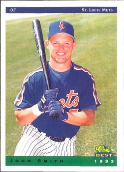 1993 Classic Best St. Lucie Mets #24 John Smith Front