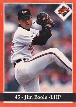 1994 Baltimore Orioles Program Cards #NNO Jim Poole Front