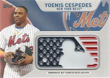 2017 Topps - Independence Day Commemorative MLB Logo Patch #IDML-YC Yoenis Cespedes Front