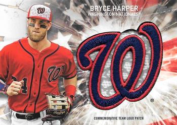 2017 Topps - Independence Day Commemorative Team Logo Patch #IDTL-BH Bryce Harper Front