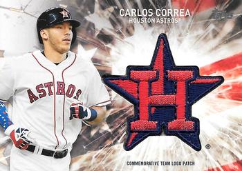 2017 Topps - Independence Day Commemorative Team Logo Patch #IDTL-CC Carlos Correa Front