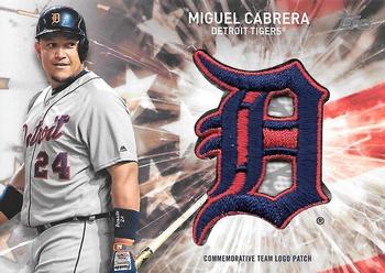 2017 Topps - Independence Day Commemorative Team Logo Patch #IDTL-MCB Miguel Cabrera Front