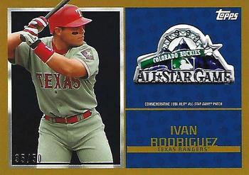 2017 Topps - MLB All-Star Game Commemorative Logo Patch Black #ASL-IR Ivan Rodriguez Front