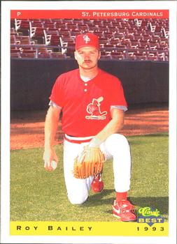 1993 Classic Best St. Petersburg Cardinals #3 Roy Bailey Front
