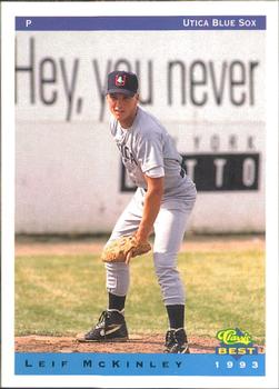 1993 Classic Best Utica Blue Sox #14 Leif McKinley Front