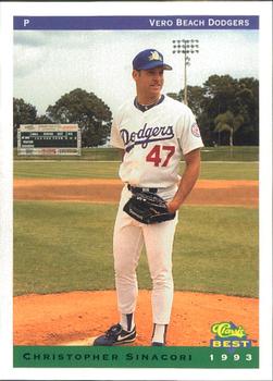 1993 Classic Best Vero Beach Dodgers #22 Christopher Sinacori Front