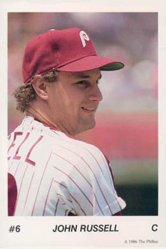1986 Tastykake Philadelphia Phillies #NNO John Russell Front