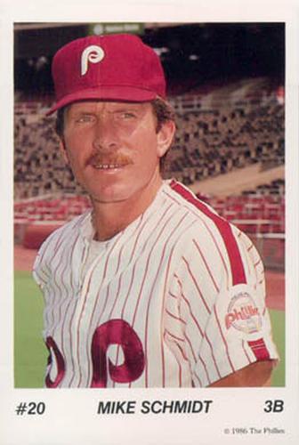 1986 Tastykake Philadelphia Phillies #NNO Mike Schmidt Front