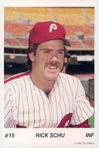1986 Tastykake Philadelphia Phillies #NNO Rick Schu Front