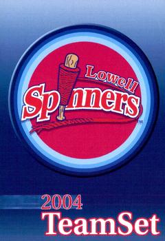 2004 Choice Lowell Spinners #NNO Header & Checklist Front