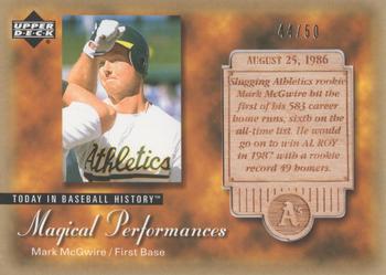 2003 Upper Deck - Magical Performances Gold #MP31 Mark McGwire Front