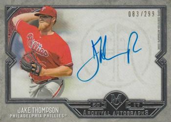 2017 Topps Museum Collection - Archival Autographs #AA-JTH Jake Thompson Front