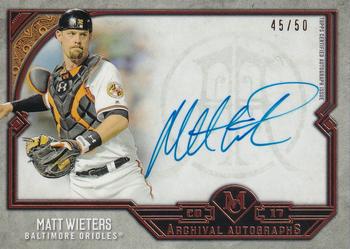 2017 Topps Museum Collection - Archival Autographs Copper #AA-MWI Matt Wieters Front