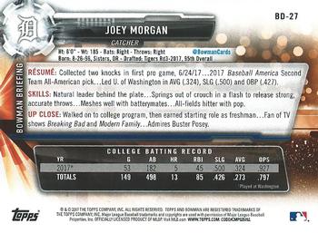 2017 Bowman Draft #BD-27 Joey Morgan Back