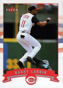 2002 Fleer #176 Barry Larkin Front