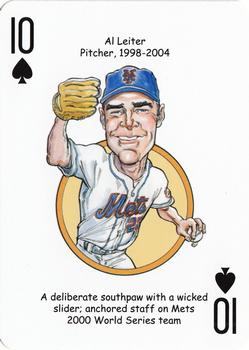 2013 Hero Decks New York Mets Baseball Heroes Playing Cards #10♠ Al Leiter Front