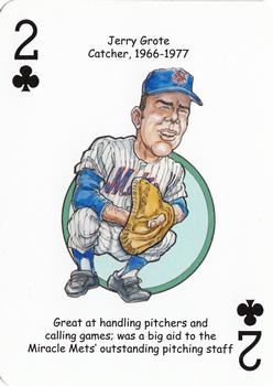 2013 Hero Decks New York Mets Baseball Heroes Playing Cards #2♣ Jerry Grote Front