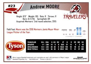 2017 Grandstand Arkansas Travelers #NNO Andrew Moore Back