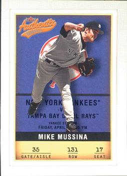 2002 Fleer Authentix #131 Mike Mussina Front