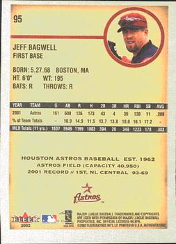 2002 Fleer Authentix #95 Jeff Bagwell Back