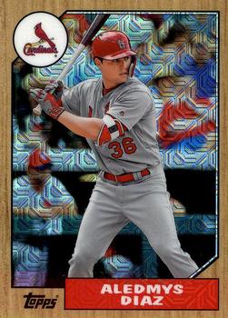 2017 Topps - 1987 Topps Baseball 30th Anniversary Chrome Silver Pack (Series Two) #87-AD Aledmys Diaz Front