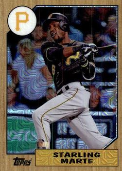 2017 Topps - 1987 Topps Baseball 30th Anniversary Chrome Silver Pack (Series Two) #87-SMR Starling Marte Front