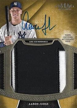 2017 Topps Tier One - Autographed Prodigious Patches #APP-AJU Aaron Judge Front