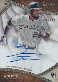 2017 Topps Tier One - Break Out Autographs #BOA-DDH David Dahl Front