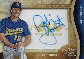 2017 Topps Tier One - Clear One Autographs #C1A-RYO Robin Yount Front